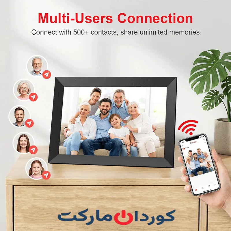 قاب عکس دیجیتال وای فای Frameo 10.1 اینچی P200 - Image 6