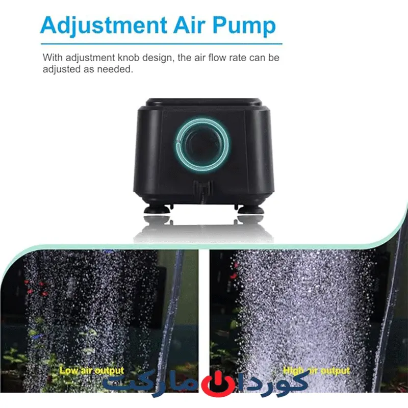 پمپ هوای آکواریوم بی صدا <30dB هایگر Hygger مدل HG-958 - Image 3