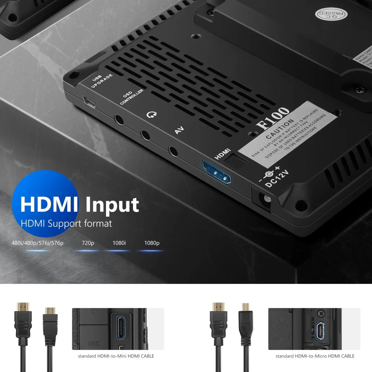 مانیتور میدانی دوربین HD 7 اینچی NEEWER F100 - Image 3