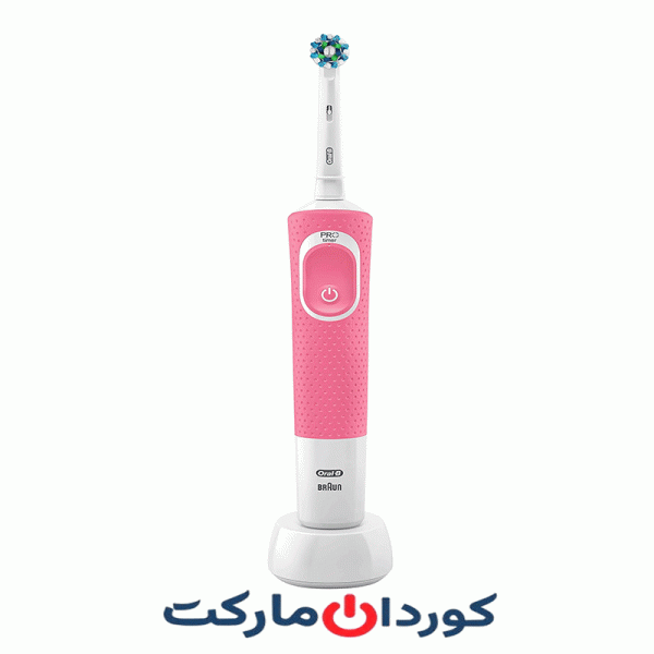 مسواک برقی اورال بی براون Oral-B Braun مدل Vitality Cross Action ( صورتی ) - بدون کارتن