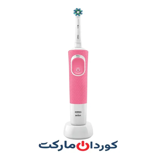 مسواک برقی اورال بی براون Oral-B Braun مدل Vitality Cross Action ( صورتی ) - بدون کارتن