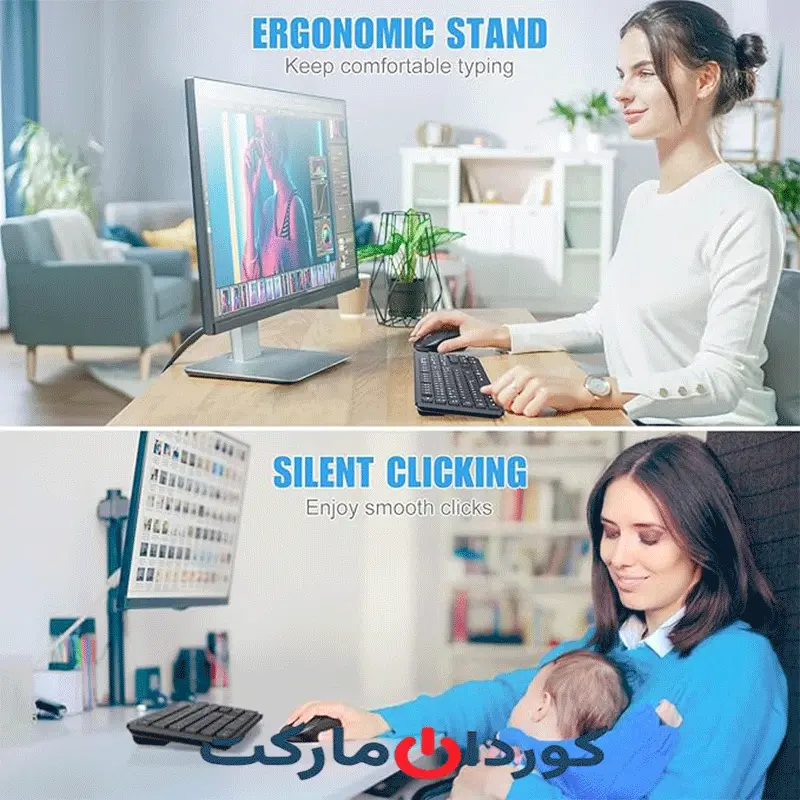 ست ماوس و کیبورد بی سیم مدل G9300 - Image 4