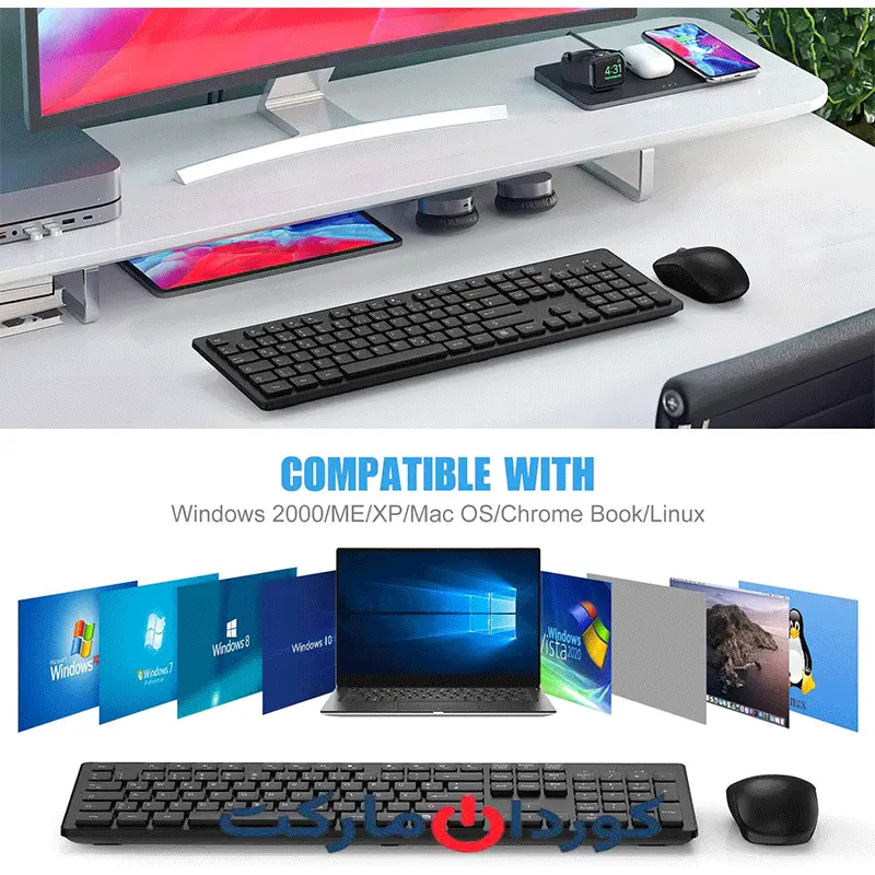 ست ماوس و کیبورد بی سیم مدل G9300 - Image 6
