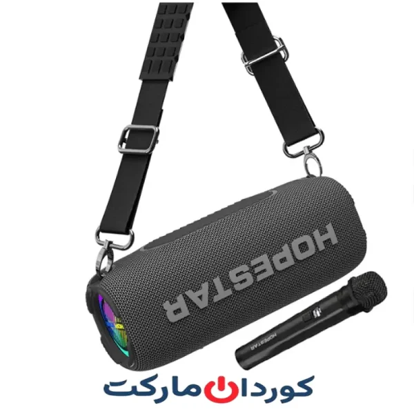 اسپیکر بلوتوثی قابل حمل هوپ استار HOPESTAR مدل P32 max با میکروفون - مشکی