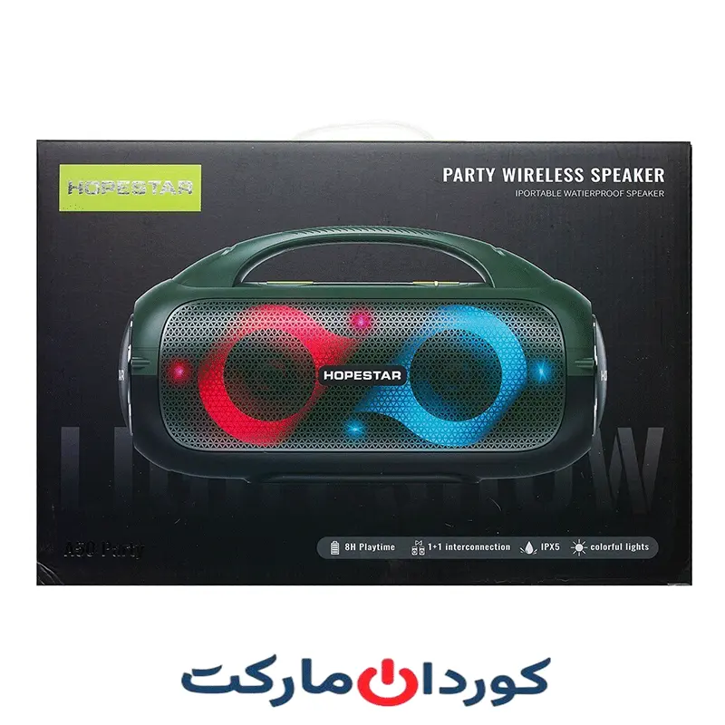 اسپیکر بلوتوثی قابل حمل هوپ استار HOPE STAR مدل A50 PARTY - Image 4