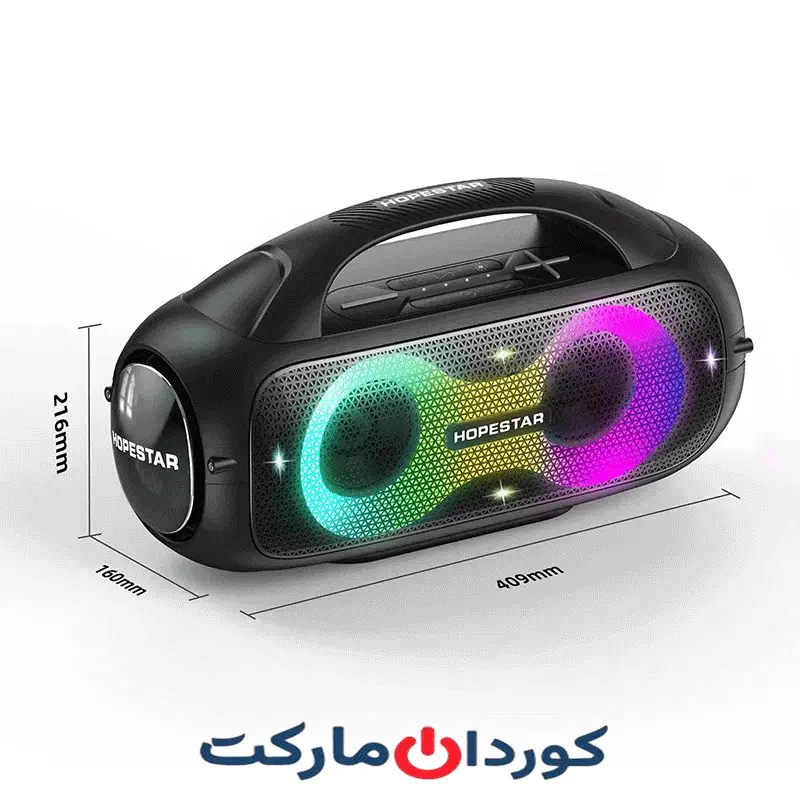 اسپیکر بلوتوثی قابل حمل هوپ استار HOPE STAR مدل A50 PARTY - Image 2