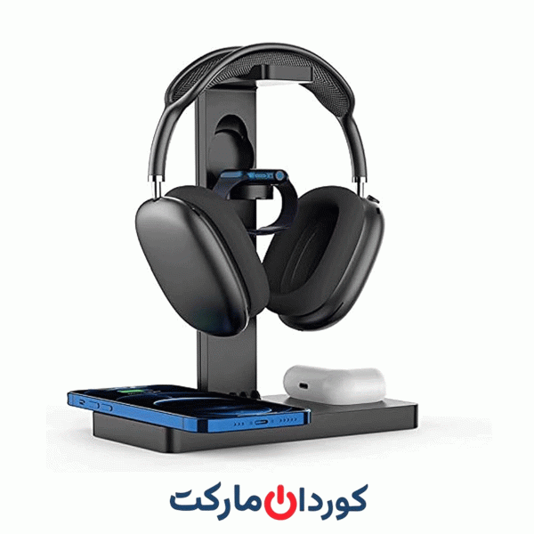 پایه هدفون با شارژر بی‌سیم / وایرلس