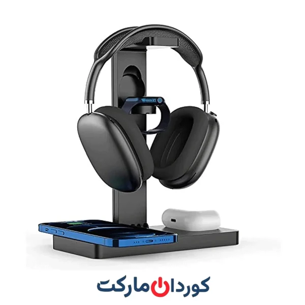 پایه هدفون با شارژر بی‌سیم / وایرلس
