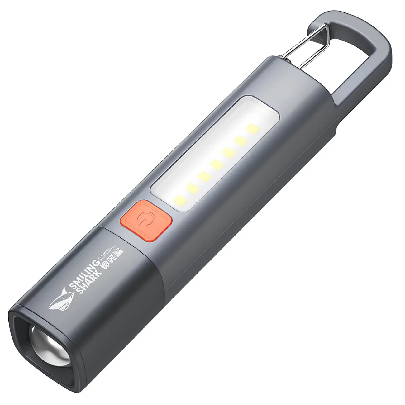 چراغ قوه شارژی ضدآب 1200 میلی‌آمپر‌ساعت smiling shark  SD-1023