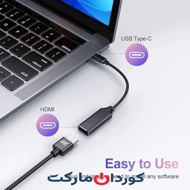 کابل تبدیل HDMI نوع C به Type-C - Image 6