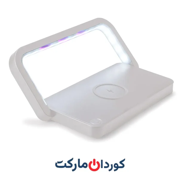 شارژر وایرلس / بی سیم همراه با اشعه ضد عفونی کننده UV مدل XXD-02