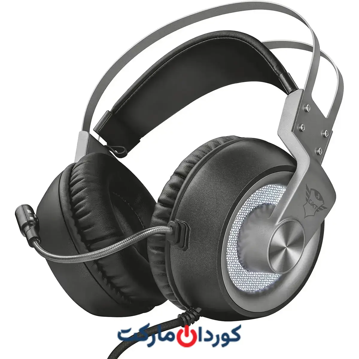 هدست (هدفون) گیمینگ Trust Gaming GXT 4376 Ruptor 7.1، کنترل ولوم صدای On-Ear Cup استوک