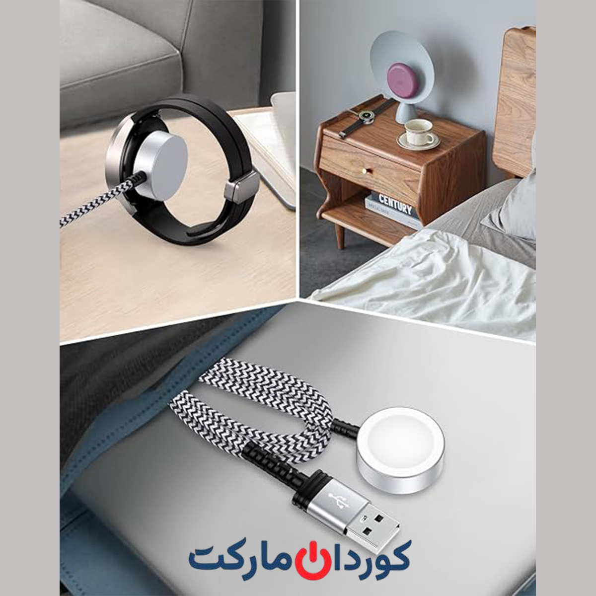 کابل شارژر سامسونگ گلکسی واچ ۳.۳ فوتی - آلمان