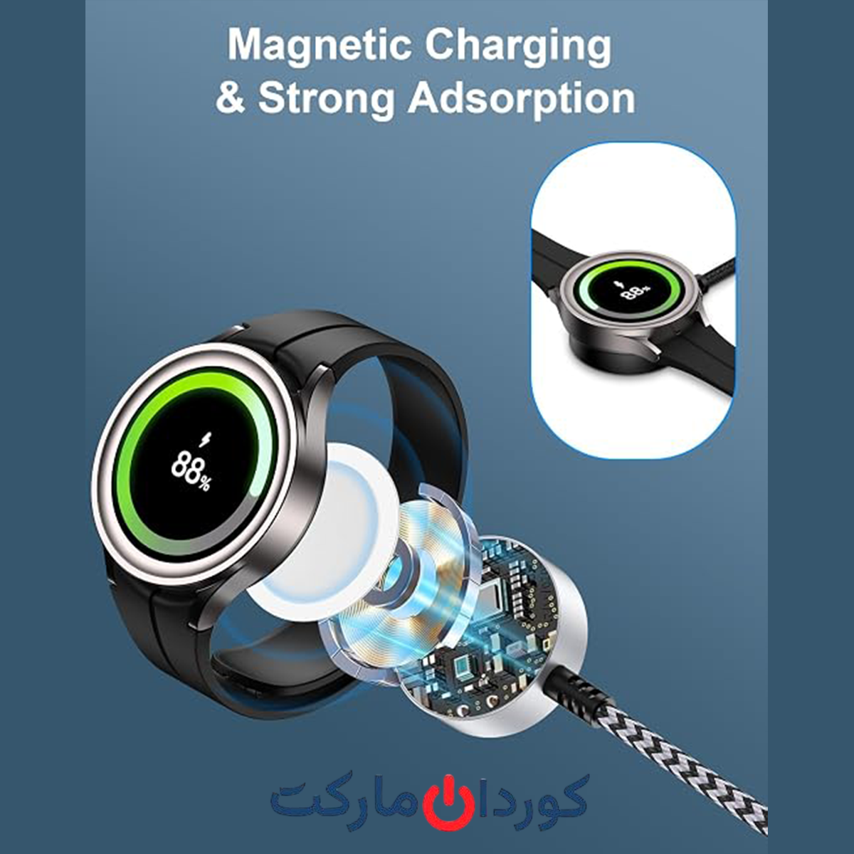 کابل شارژر سامسونگ گلکسی واچ ۳.۳ فوتی - آلمان - Image 6
