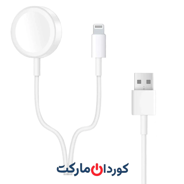 شارژر ۲ در ۱ دارای یک رابط لایتنینگ و یک رابط بی سیم