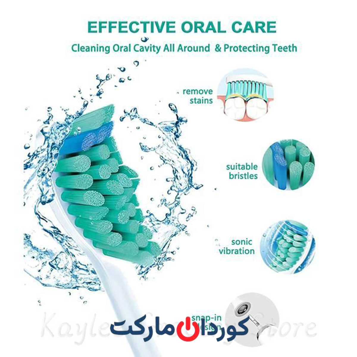 پک 12 عددی سری های مسواک فیلیپس سونیکر Philips Sonicare سری C1 مدل HX6018/31