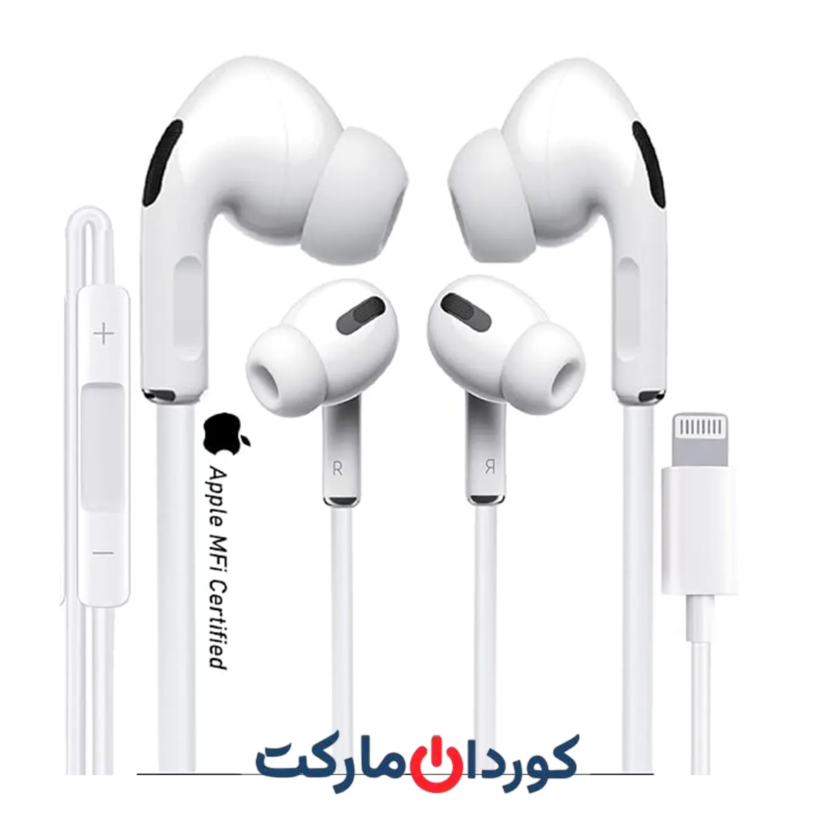 هدفون سیمی اپل با کانکتور لایتنینگ