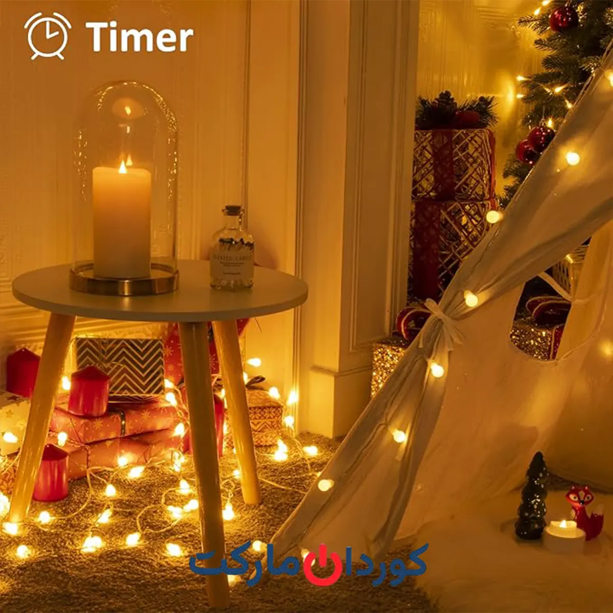 ریسه / چراغهای LED کروی 100 عددی koopower کوپاور