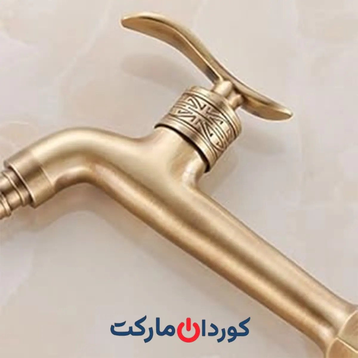 شیر آب دیواری برنجی - Image 5