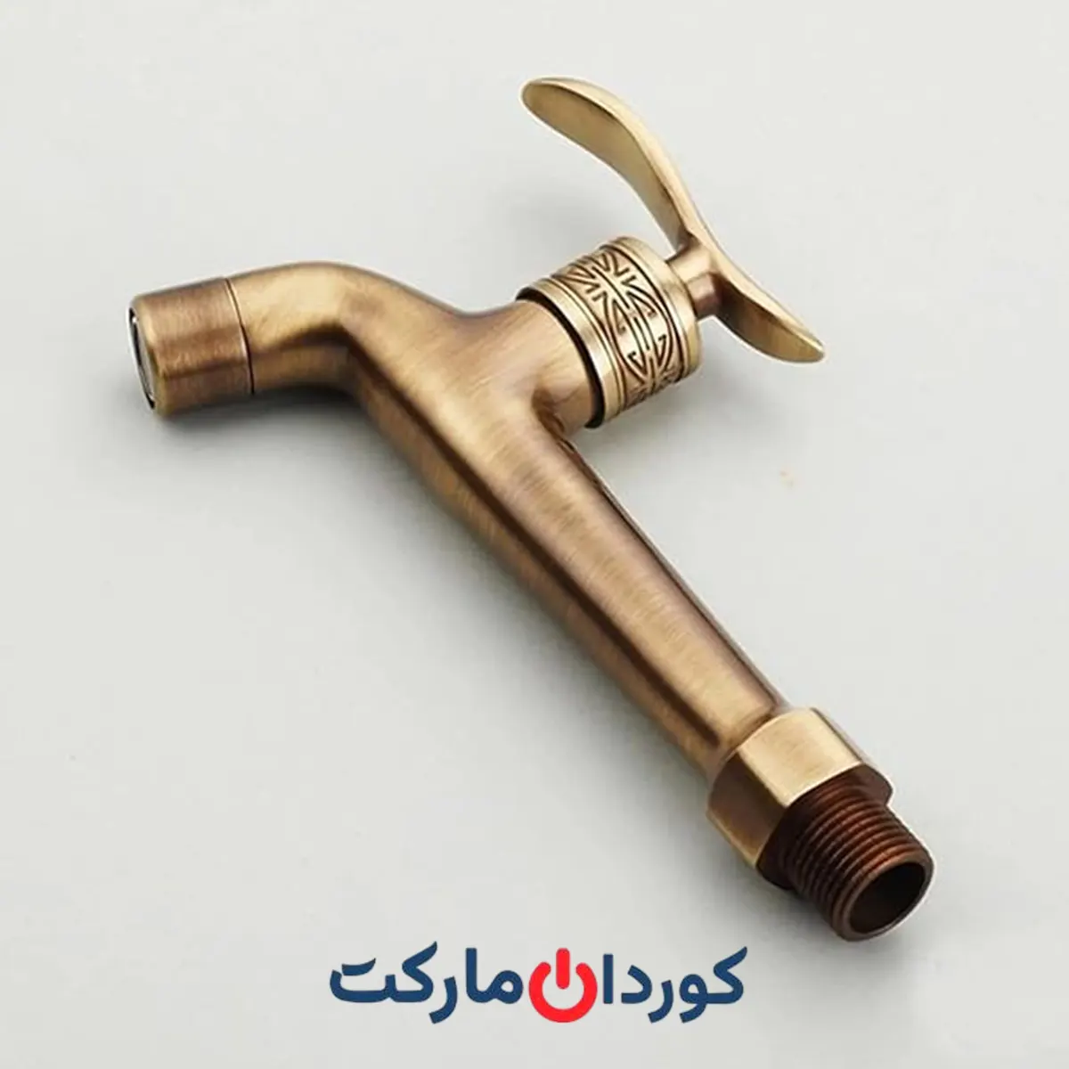 شیر آب دیواری برنجی - Image 4