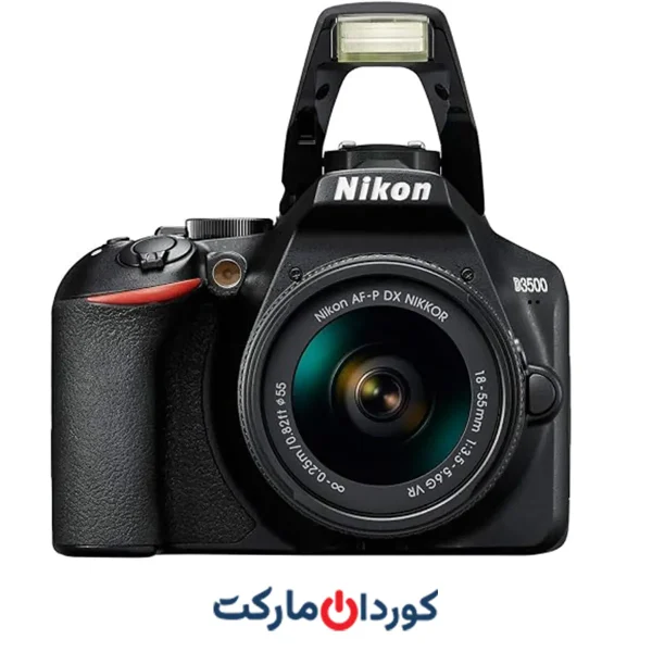 دوربین دیجیتال نیکون NIKON مدل D3500 به همراه لنز 18-55 میلی متر VR AF-P همراه با کیف و سه پایه در حد نو