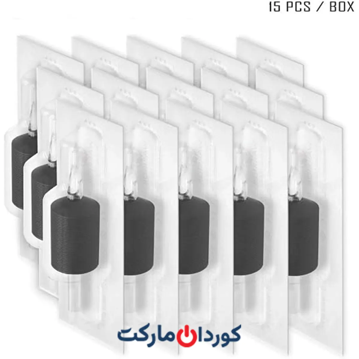 تیوبهای تاتو WARRIOR گریپ تاتو یکبار مصرف استریل حرفهای بدون لغزش با نوک بلند لاستیکی نرم 1.2 9R - Image 2