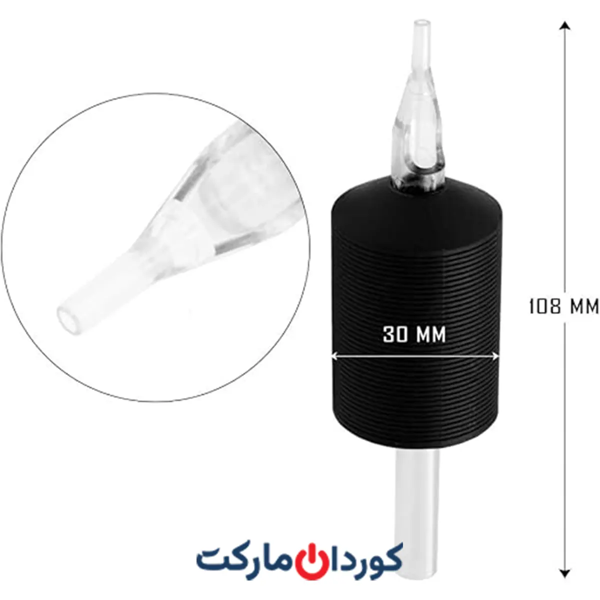 تیوبهای تاتو WARRIOR گریپ تاتو یکبار مصرف استریل حرفهای بدون لغزش با نوک بلند لاستیکی نرم 1.2 9R