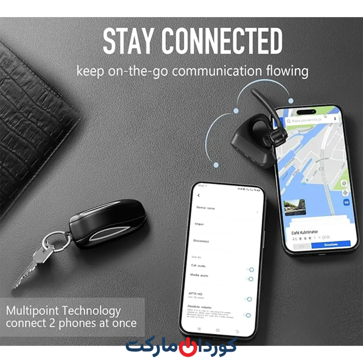 هدست بلوتوث تک گوشی بی سیم Conambo مدل K10C