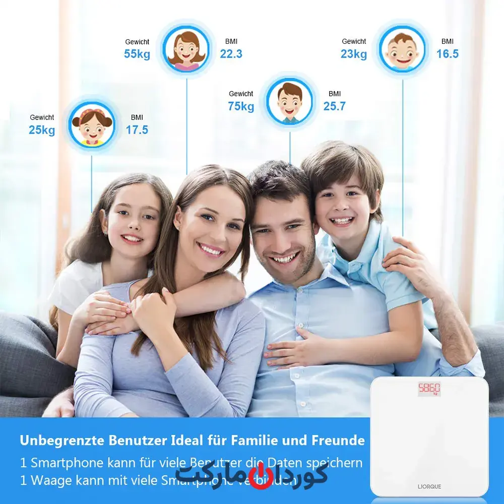 ترازوی دیجیتال بلوتوثی لیورک LIORQUE مدل CS20M3 - Image 4