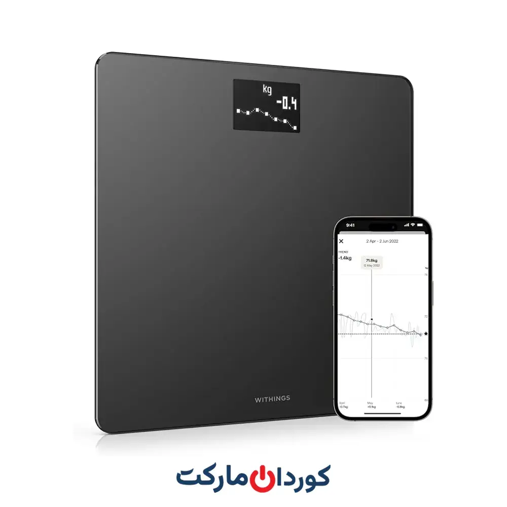 ترازوی هوشمند با قابلیت اتصال به Wi-Fi و پایش BMI ویتینگز Withings