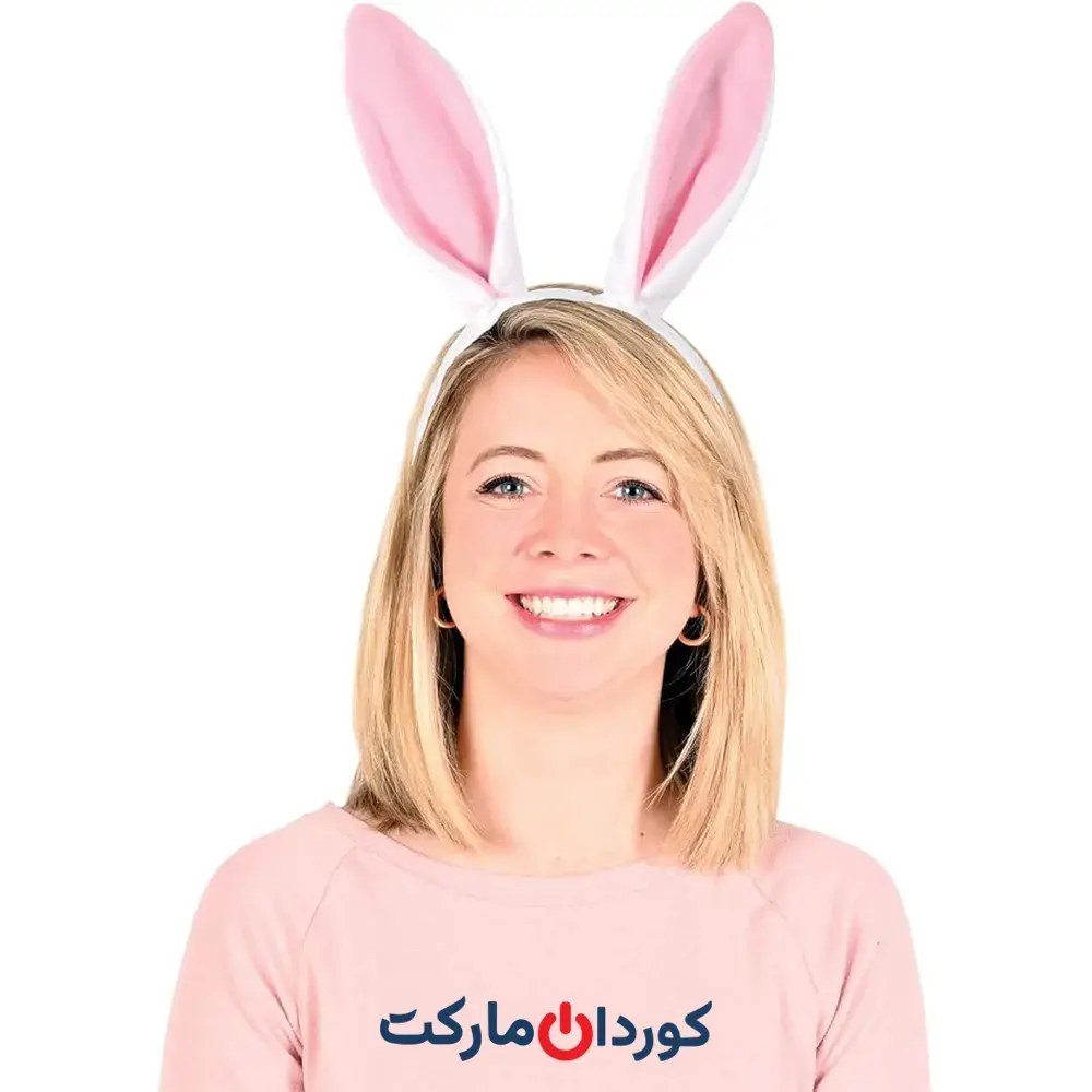 هدبند گوش خرگوشی خاکستری و سفید Funcredible - Image 2