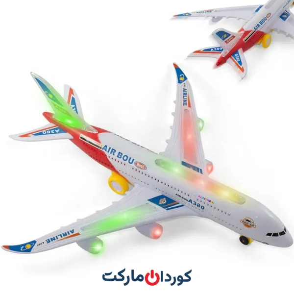 هواپیمای اسباب‌بازی برقی با جلوه های حرکتی و صوتی مدل TR380