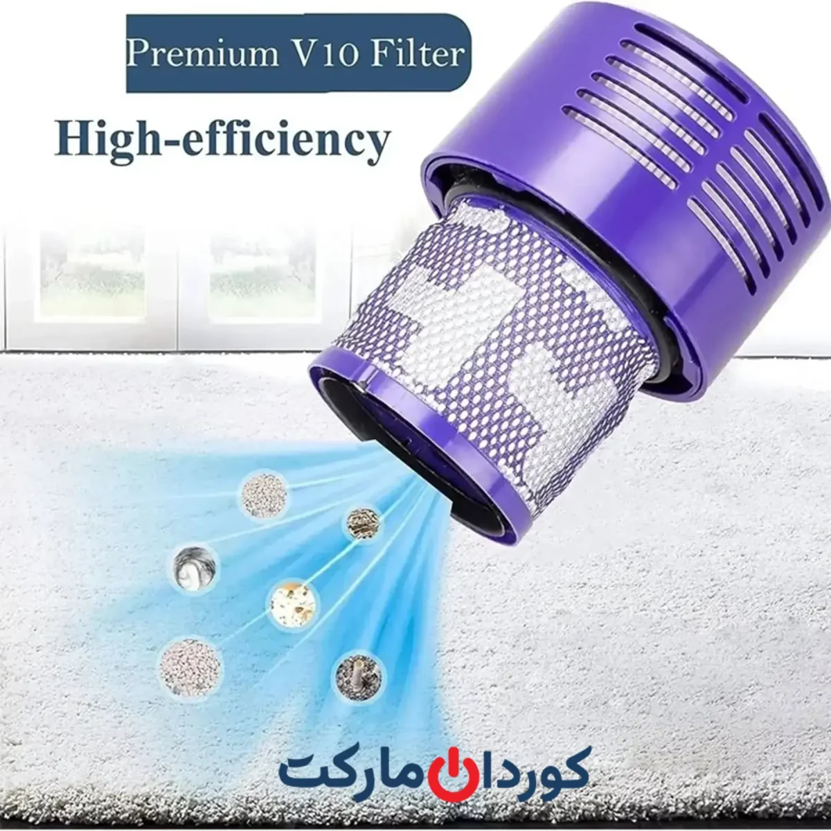 فیلتر جارو شارژی دایسون مدل V10 و SV12 بسته 2 عددی اورجینال امازون المان