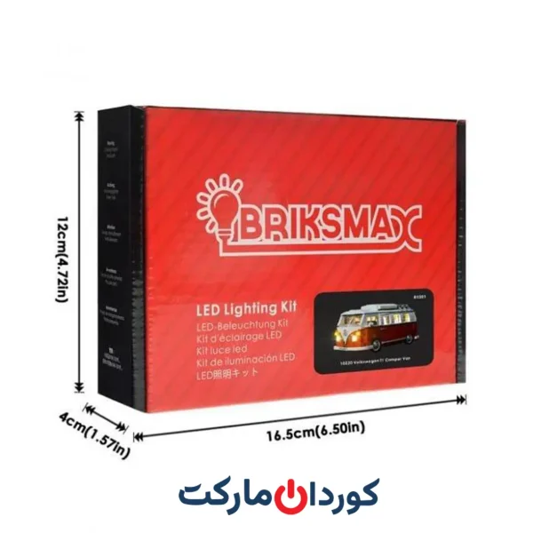 کیت چراغ Briksmax برای لگو کریتور ۱۰۲۲۰: ون کمپر فولکس واگن T1