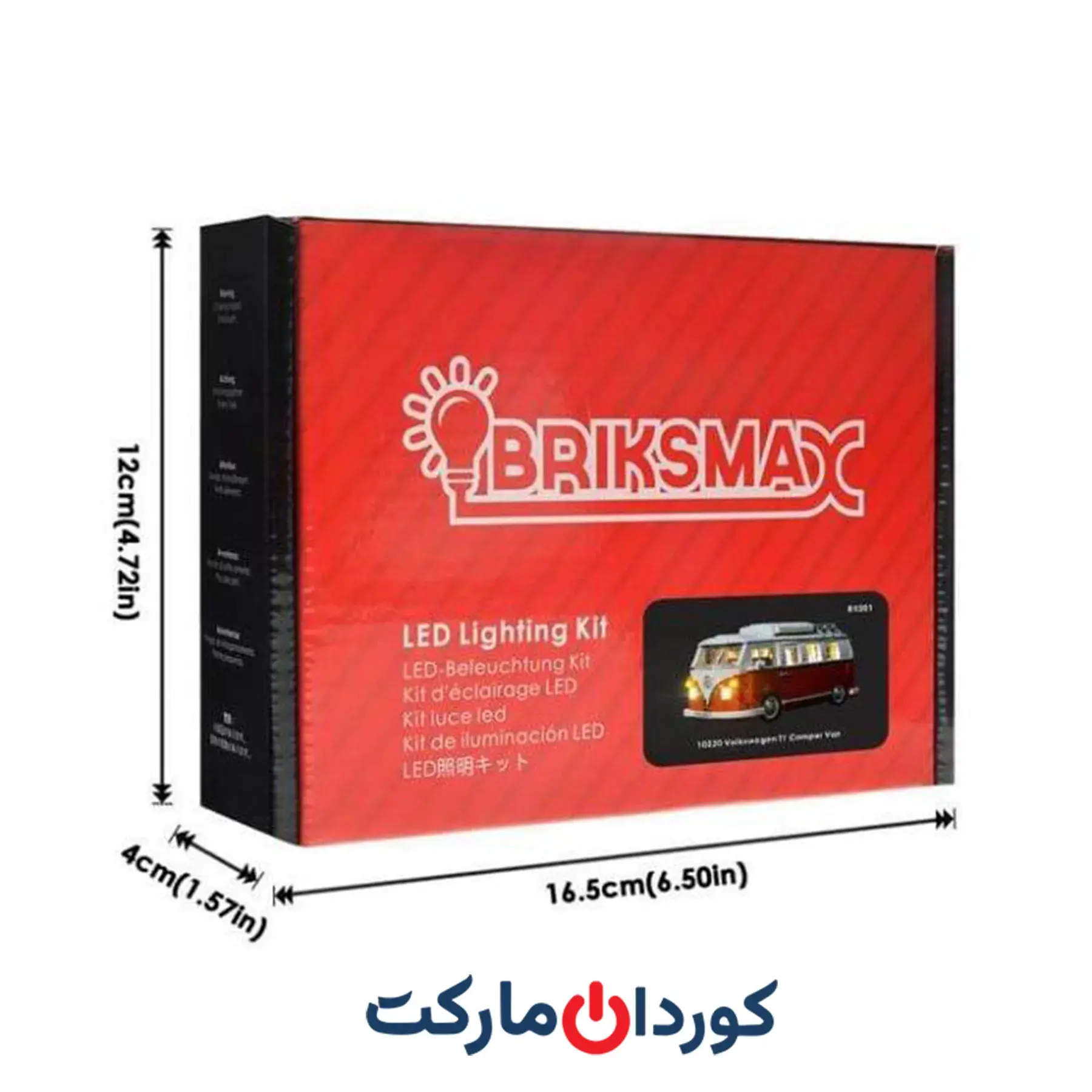 کیت چراغ Briksmax برای لگو کریتور ۱۰۲۲۰: ون کمپر فولکس واگن T1