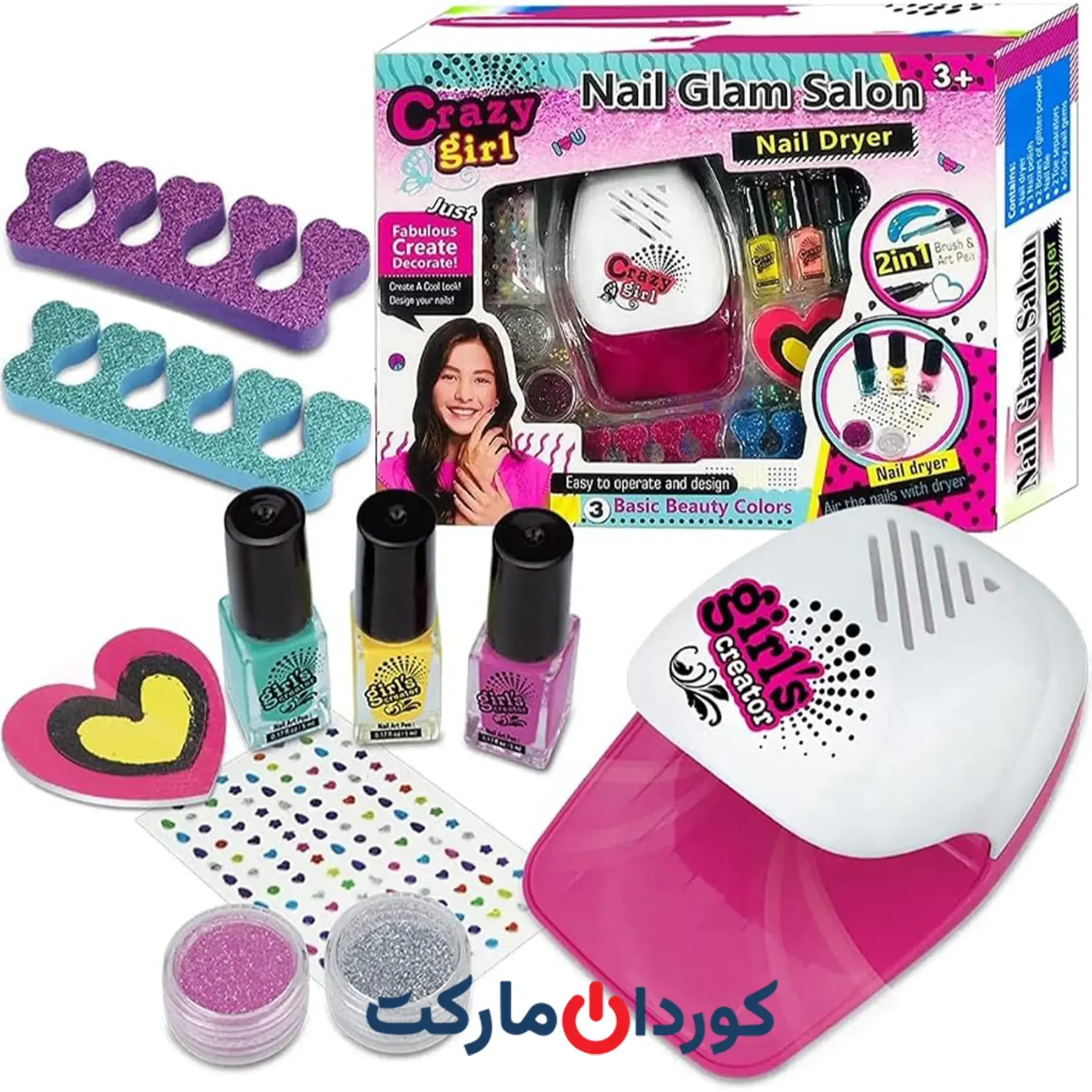 ست استمپر ناخن و لاک خشک کن