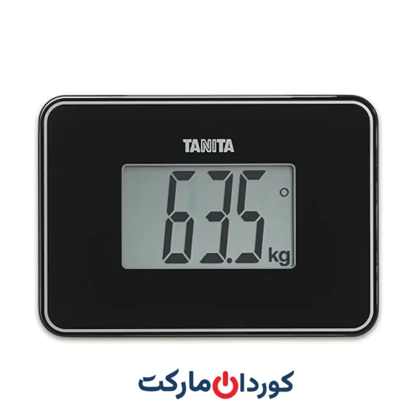 کوچکترین ترازوی دیجیتال حمام با قابلیت حمل آسان، رنگ مشکی صدفی TANITA HD-386