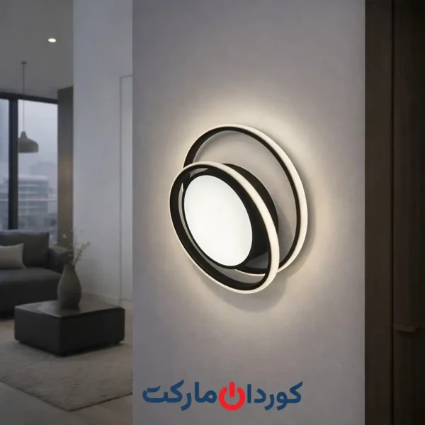 چراغ سقفی / لوستر ویستا LED IP20 مشکی