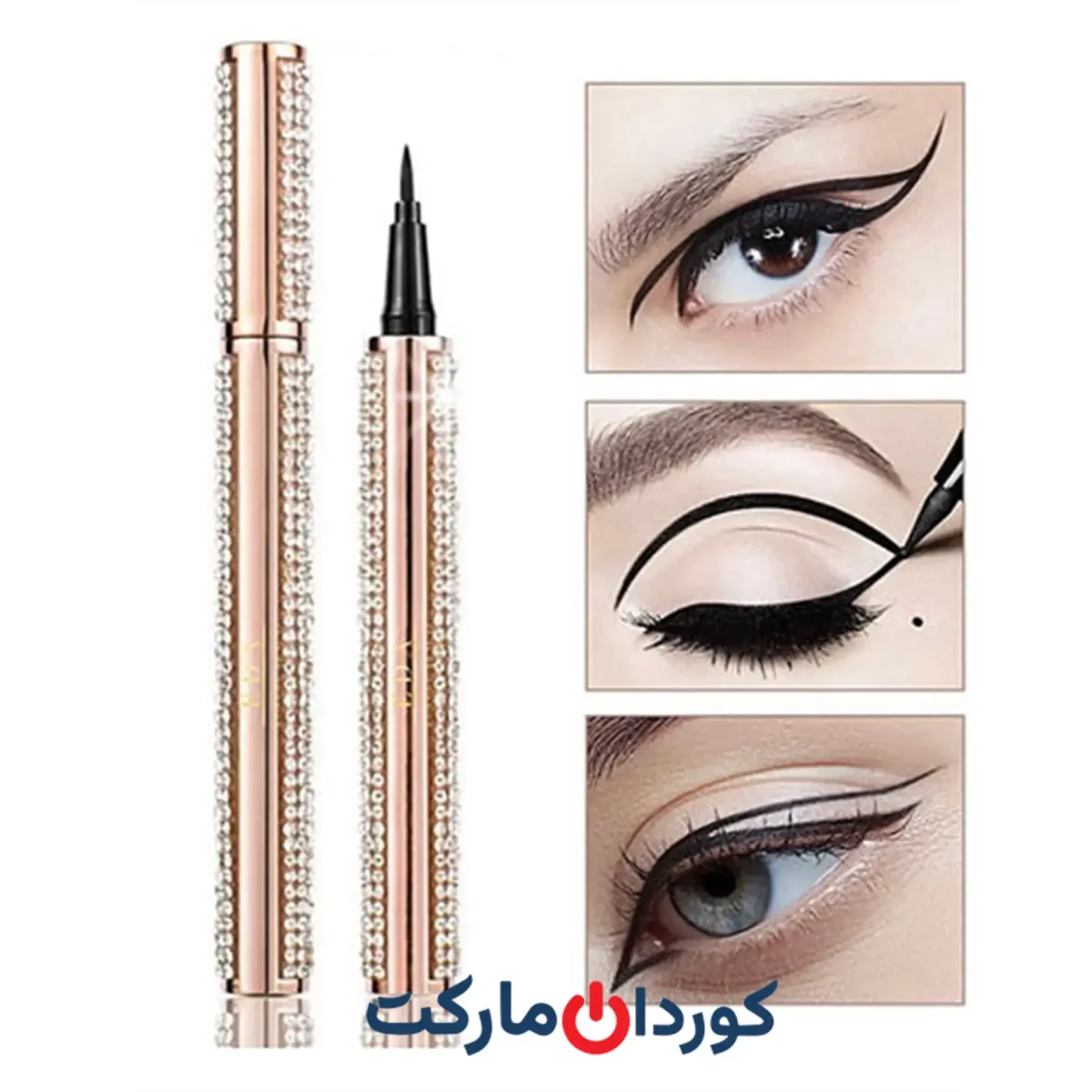 خط چشم الماسی ضد آب مشکی Hirock Master Eyeliner - Image 6