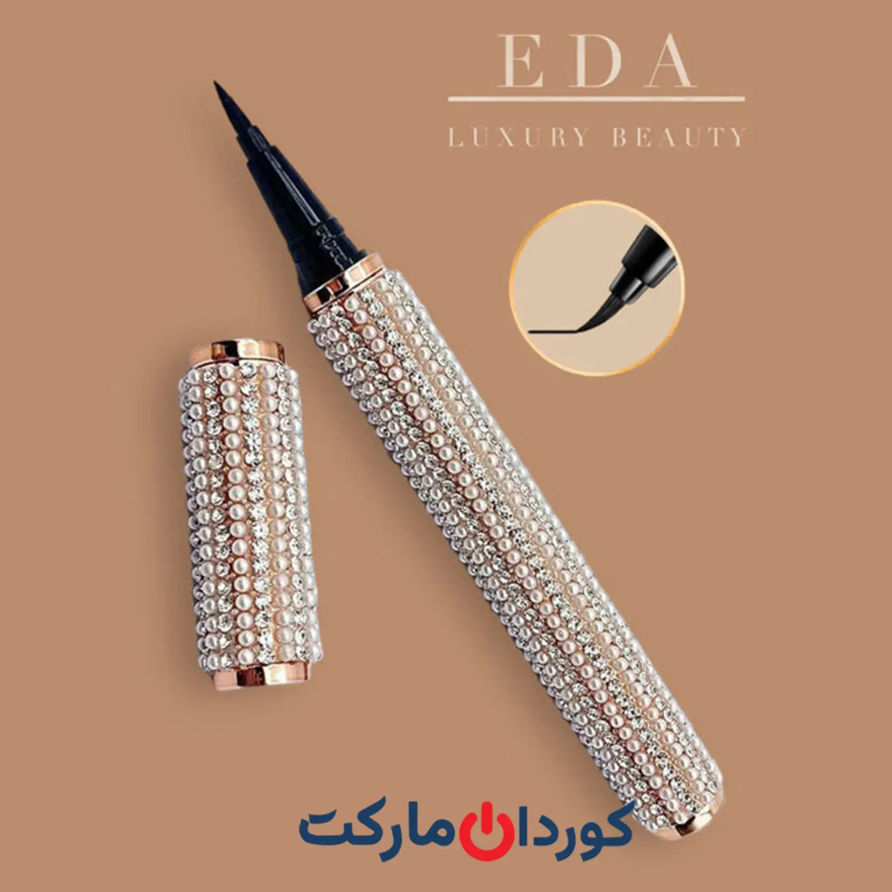 خط چشم الماسی ضد آب مشکی Hirock Master Eyeliner - Image 2