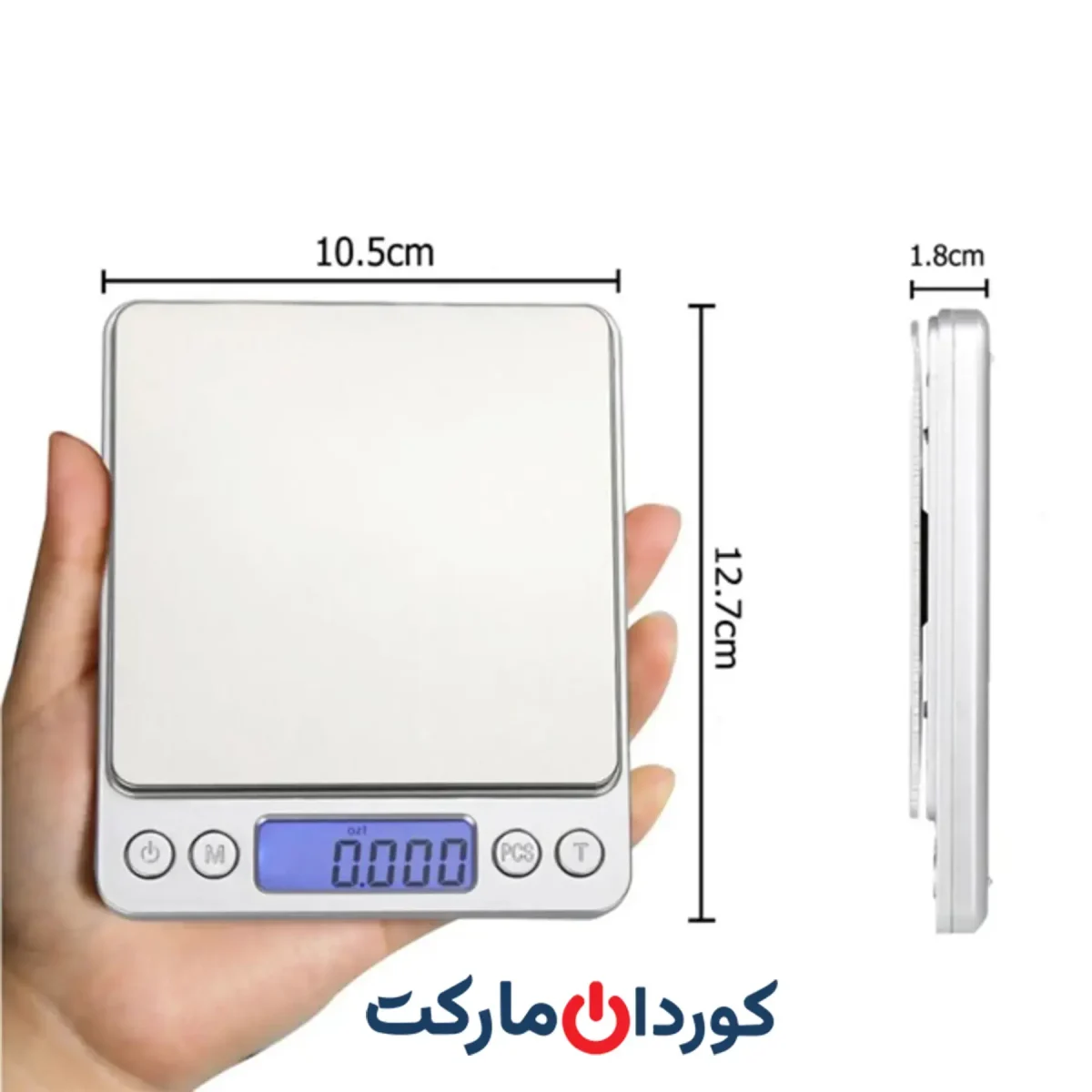 ترازو دیجیتال 500 گرمی رومیزی حرفه ایی - Image 3
